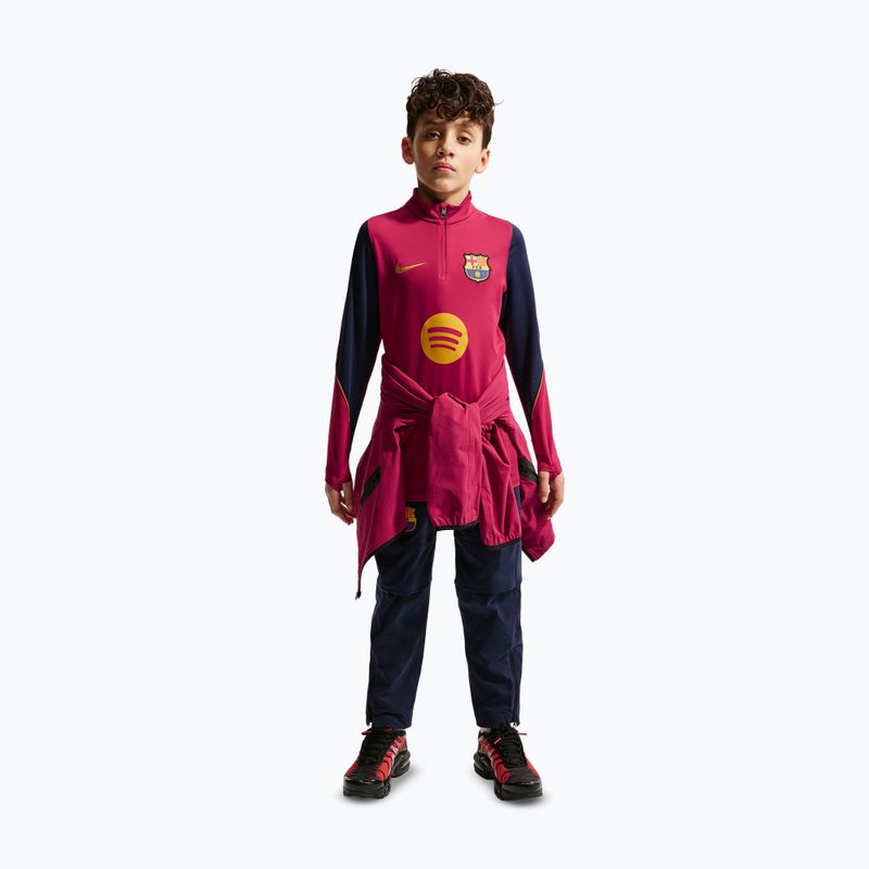 Dětská fotbalová mikina Nike FC Barcelona Strike Dri-Fit Soccer Knit Drill Top 3