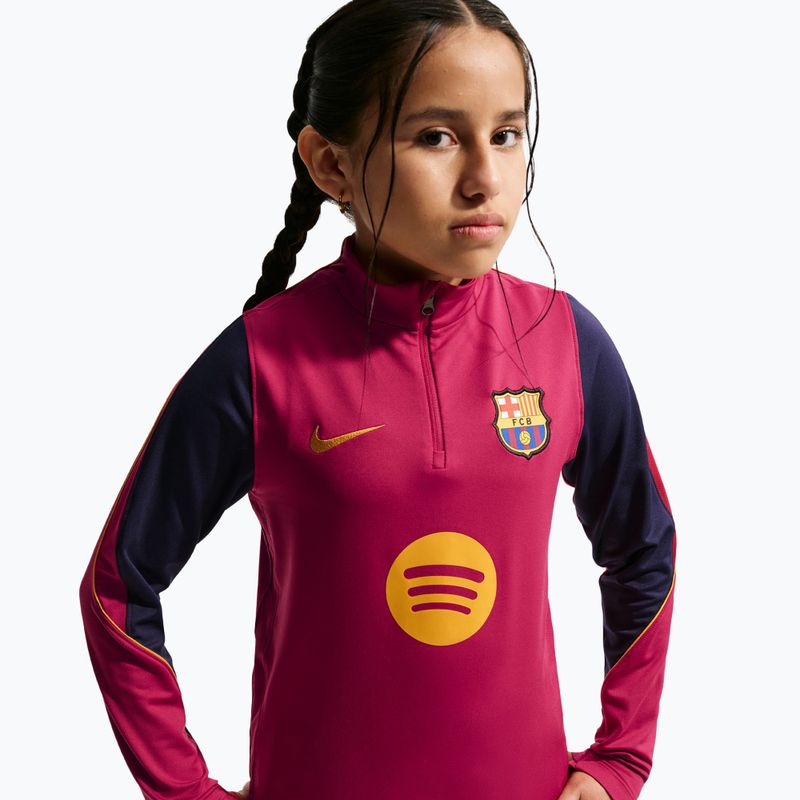 Dětská fotbalová mikina Nike FC Barcelona Strike Dri-Fit Soccer Knit Drill Top 4
