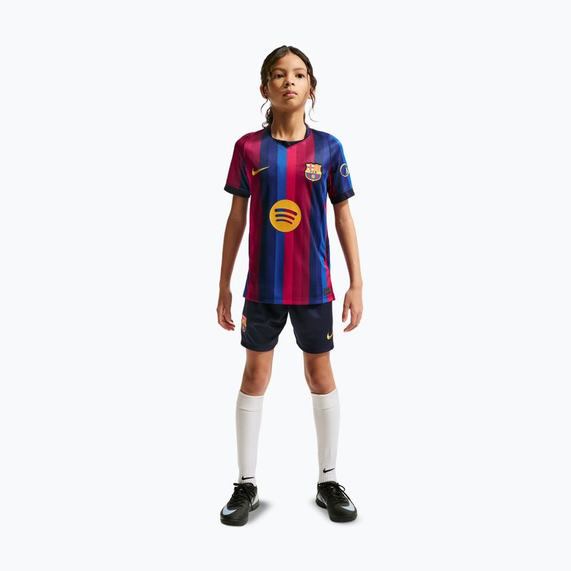 Dětské fotbalové tričko Nike FC Barcelona Dri-Fit Stadium Home deep garnet/blue void/mineral yellow 5