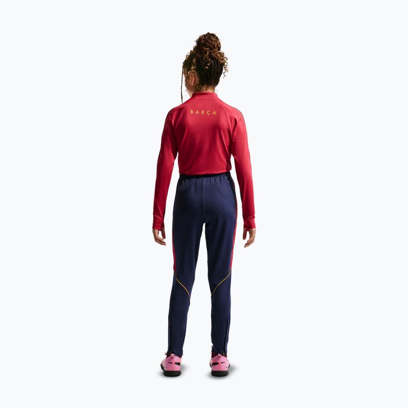 Dětské fotbalové kalhoty Nike FC Barcelona Strike Dri-Fit blackened blue/noble red/yellow 3
