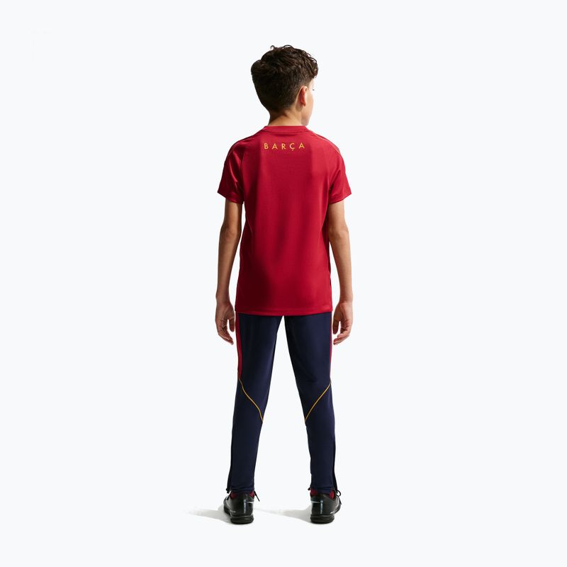 Dětské fotbalové kalhoty Nike FC Barcelona Strike Dri-Fit blackened blue/noble red/yellow 4