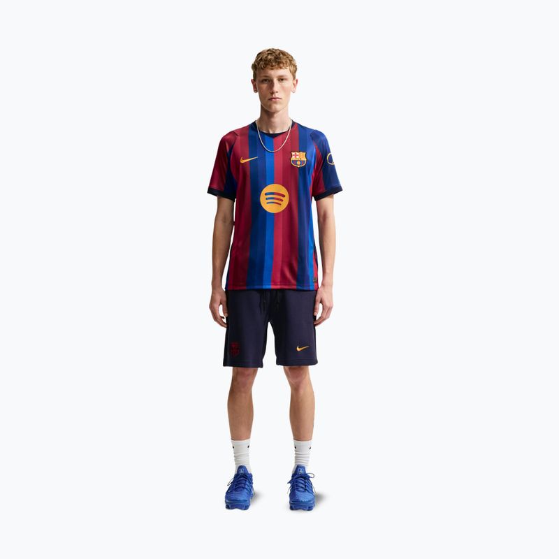 Pánské fotbalové tričko Nike FC Barcelona Dri-Fit Stadium Home deep garnet/blue void/mineral yellow 2