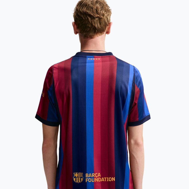 Pánské fotbalové tričko Nike FC Barcelona Dri-Fit Stadium Home deep garnet/blue void/mineral yellow 4