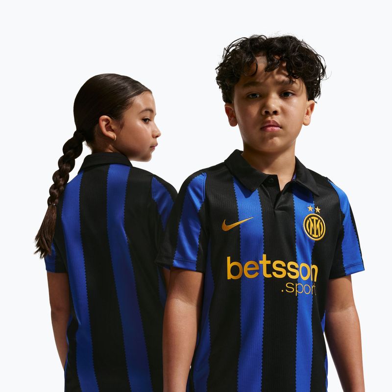 Dětské fotbalové tričko Nike Inter Milan Dri-Fit Stadium Home lyon blue/black/university gold 4