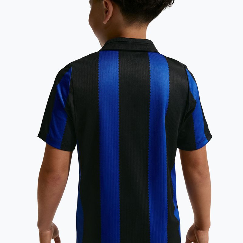 Dětské fotbalové tričko Nike Inter Milan Dri-Fit Stadium Home lyon blue/black/university gold 10