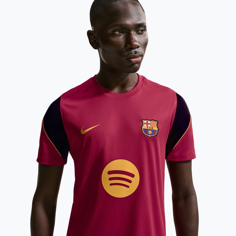 Pánské fotbalové tričko Nike FC Barcelona Strike Soccer Dri-Fit noble red/blackened blue/mineral yellow 5