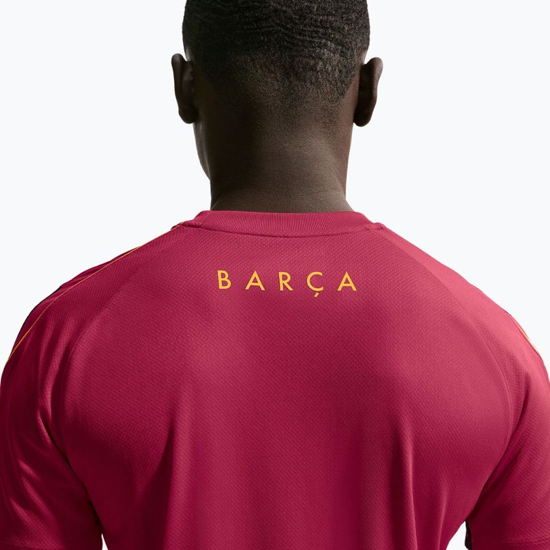 Pánské fotbalové tričko Nike FC Barcelona Strike Soccer Dri-Fit noble red/blackened blue/mineral yellow 6