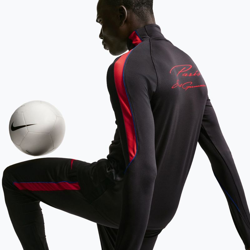 Pánská fotbalová mikina Nike Paris Saint-Germain Strike Dri-Fit Soccer Knit Drill Top black/global red/global red 6