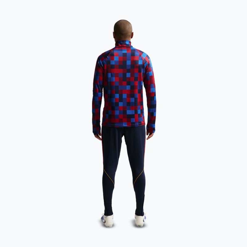 Pánské fotbalové kalhoty Nike FC Barcelona Strike Dri-Fit blackened blue/noble red/yellow 3