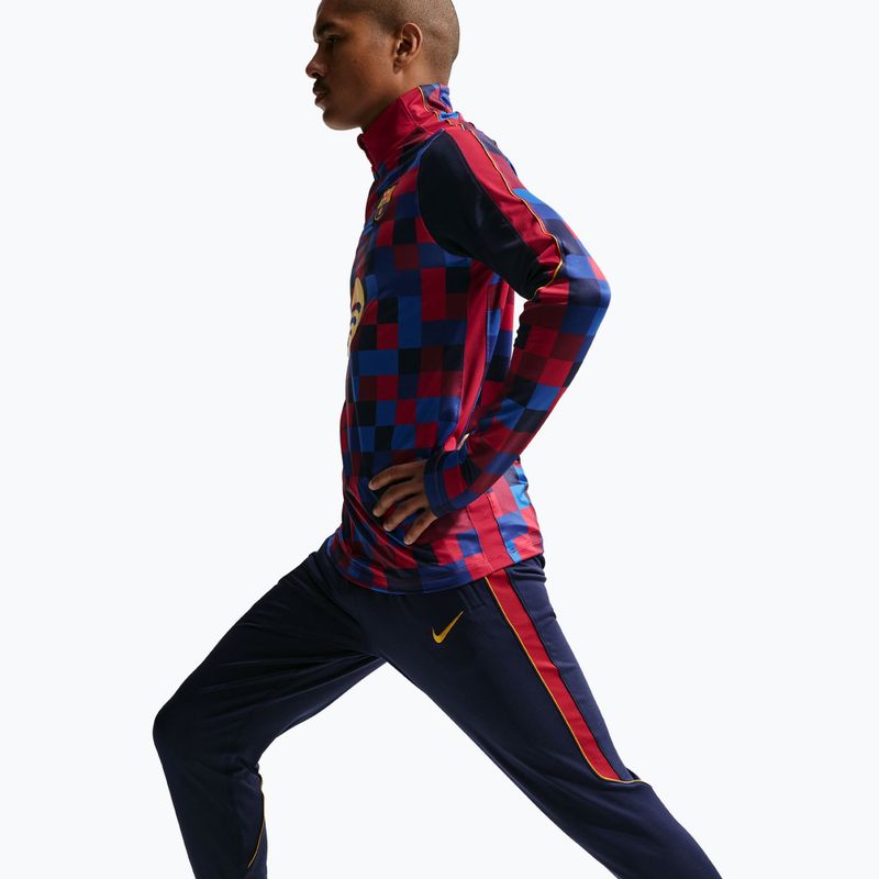 Pánské fotbalové kalhoty Nike FC Barcelona Strike Dri-Fit blackened blue/noble red/yellow 4