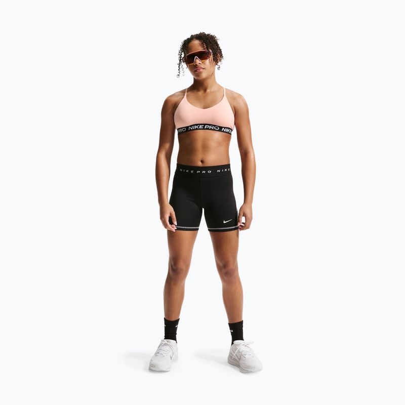 Dívčí podprsenka Nike Pro Indy arctic orange/black/white 2