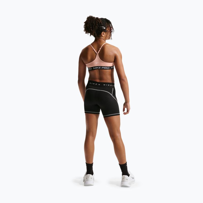 Dívčí podprsenka Nike Pro Indy arctic orange/black/white 3