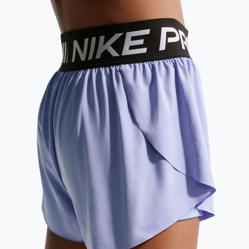Dětské šortky Nike Pro Dri-Fit 2in1 light thistle/black/white 5
