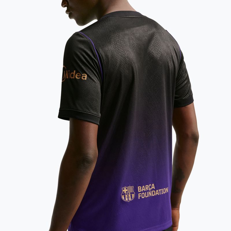 Pánské fotbalové tričko Nike FC Barcelona 2026/27 Stadium Away field purple/field purple/metallic gold 5