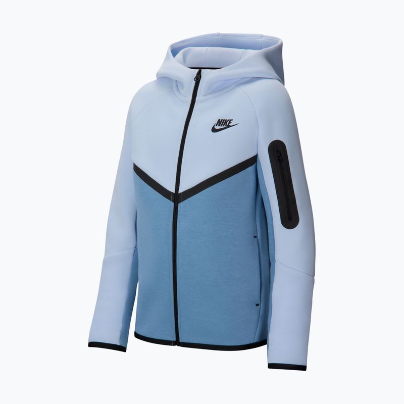 Dětská mikina Nike Sportswear Tech Fleece Full Zip hydrogen blue/work blue/black/black 7