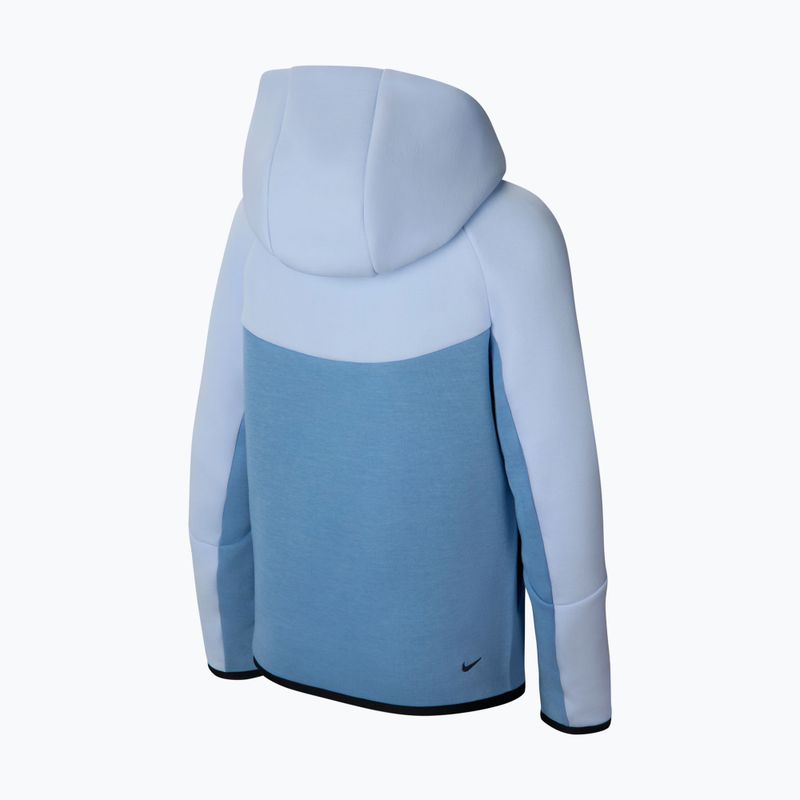 Dětská mikina Nike Sportswear Tech Fleece Full Zip hydrogen blue/work blue/black/black 8