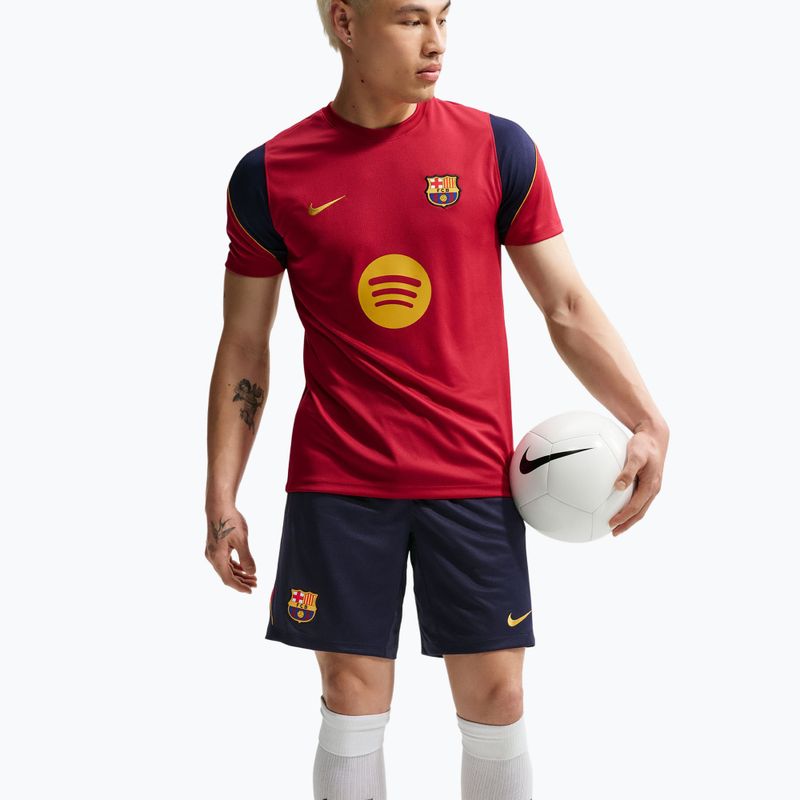 Pánské fotbalové šortky Nike FC Barcelona Strike blackened blue/noble red/mineral yellow 4