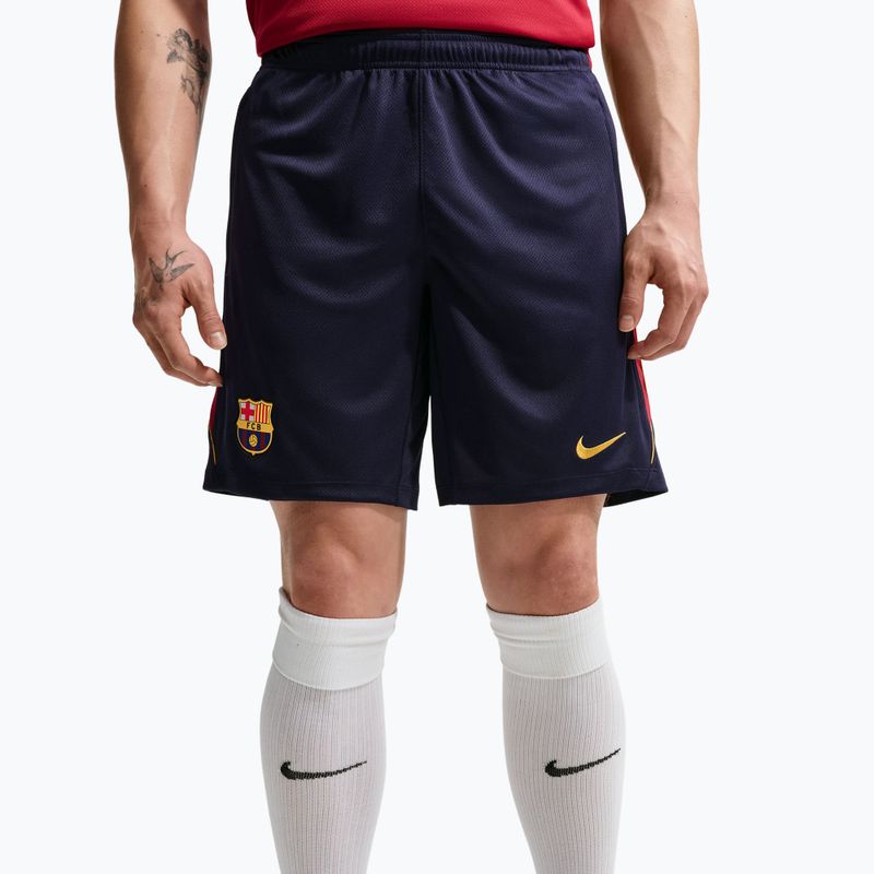 Pánské fotbalové šortky Nike FC Barcelona Strike blackened blue/noble red/mineral yellow 5