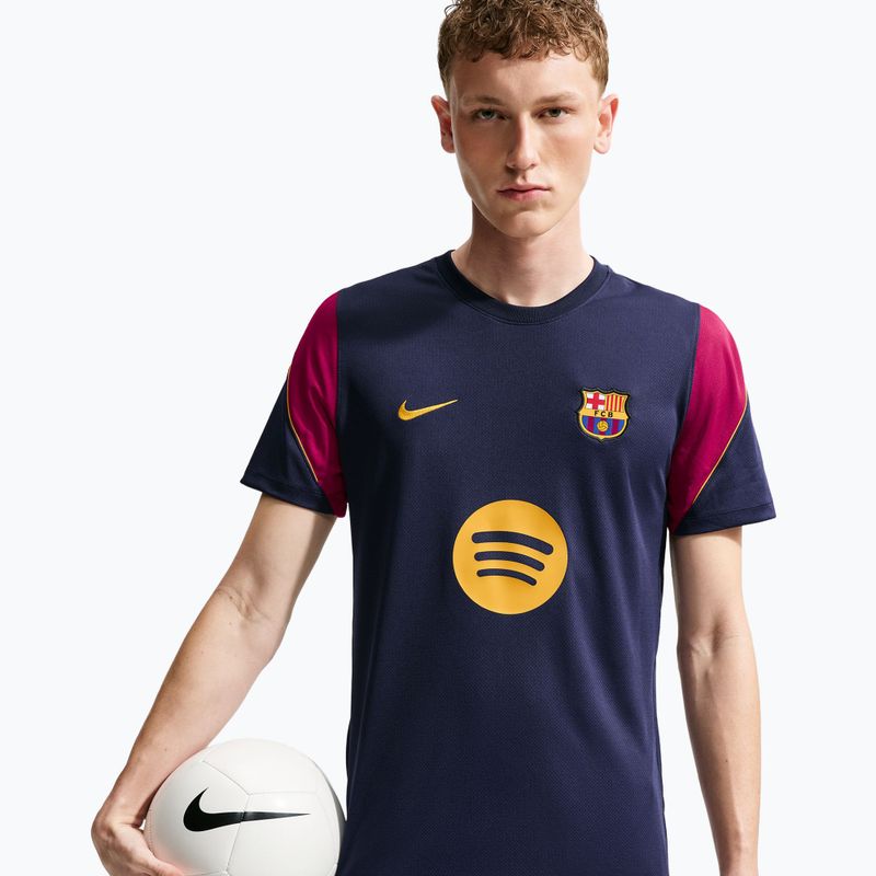 Pánské fotbalové tričko Nike FC Barcelona Strike Soccer Dri-Fit blackened blue/noble red/mineral yellow 4