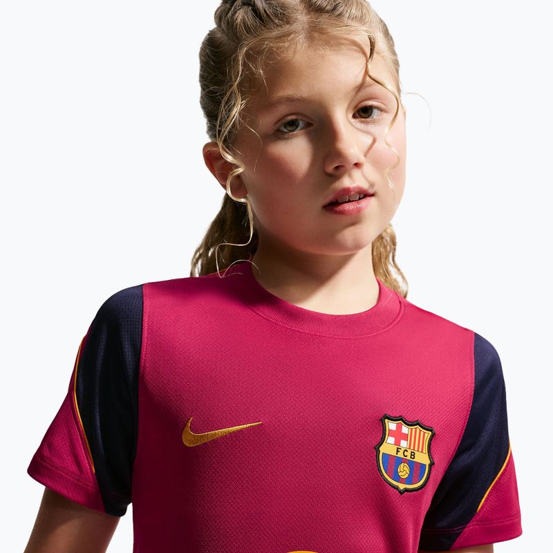 Dětské fotbalové tričko Nike FC Barcelona Strike Dri-Fit noble red/blackened blue 6