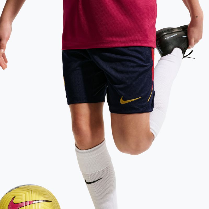Dětské fotbalové šortky Nike FC Barcelona Strike blackened blue/noble red/mineral yellow 8