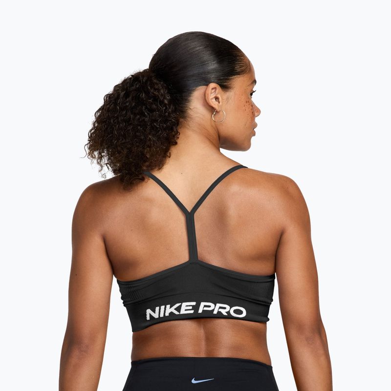Tréninková podprsenka Nike Pro Seamless Light Support black/white 2