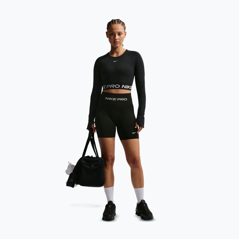 Dámské tréninkové šortky Nike Pro Seamless High Waisted Biker 5" black/white 2