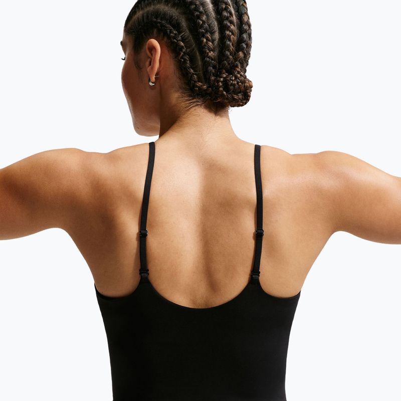 Dámské tréninkové tričko Nike One Medium Support černá/bílá 5