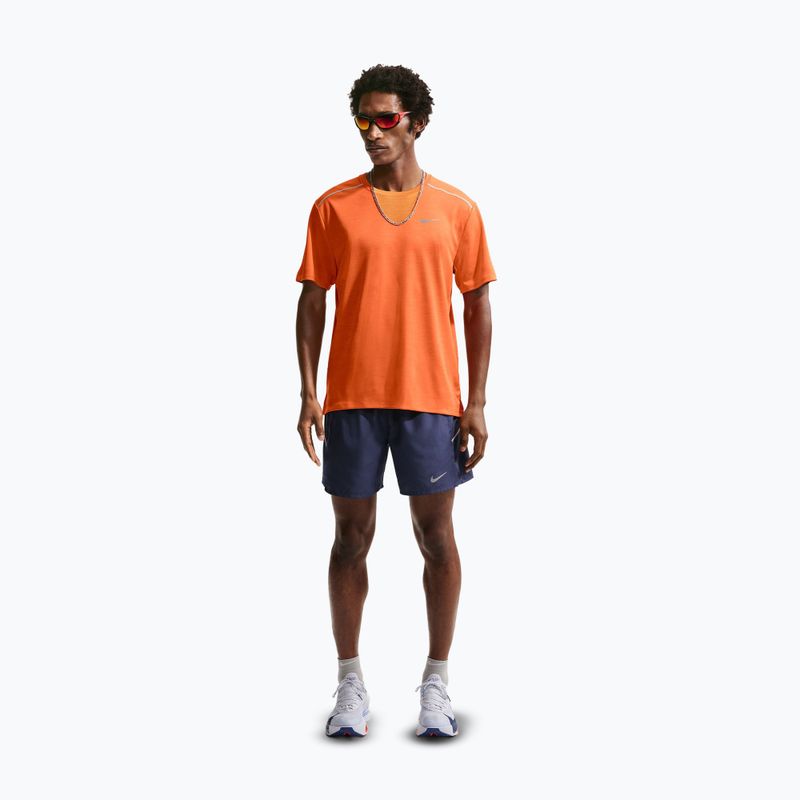 Pánské běžecké tričko Nike Miler Dri-Fit UV safety orange 2