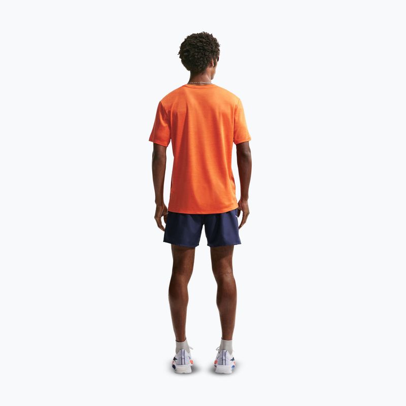 Pánské běžecké tričko Nike Miler Dri-Fit UV safety orange 3