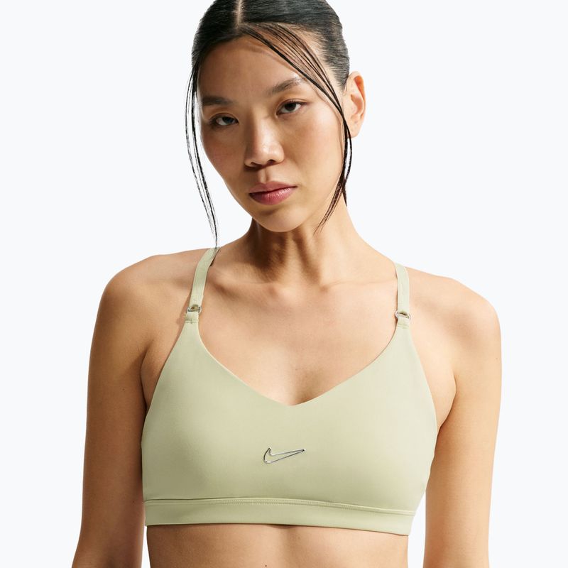 Tréninková podprsenka Nike Indy Padded Gloss olive aura 5