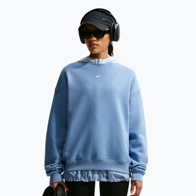Dámská mikina Nike Studio Fleece Medium Weight work blue/sail