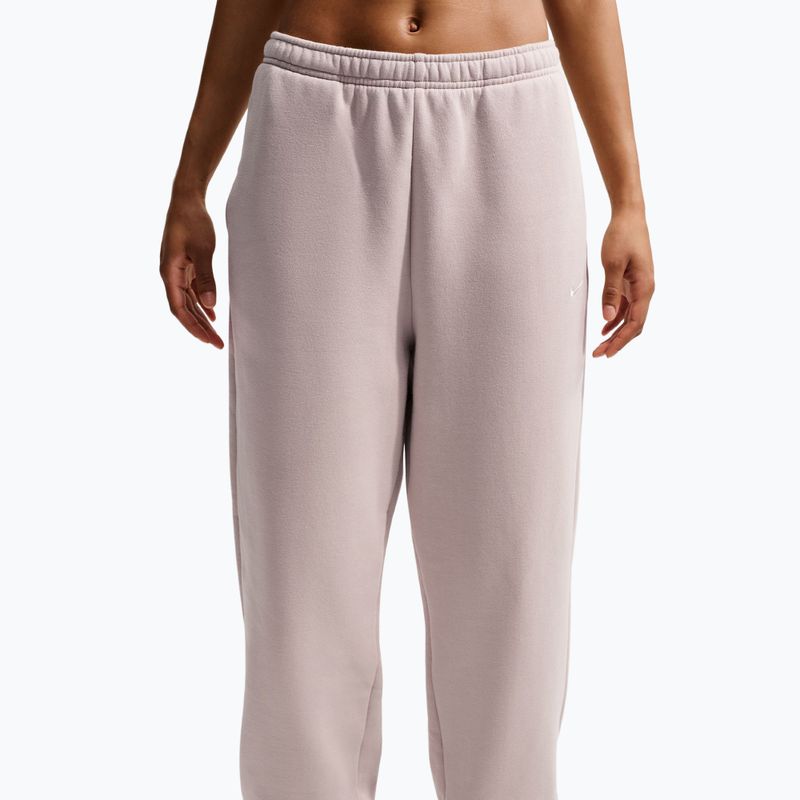 Dámské kalhoty Nike Studio Fleece Medium Weight cream Ii/sail 5