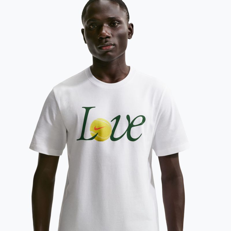 Pánské tenisové tričko Nike Court Love white 4