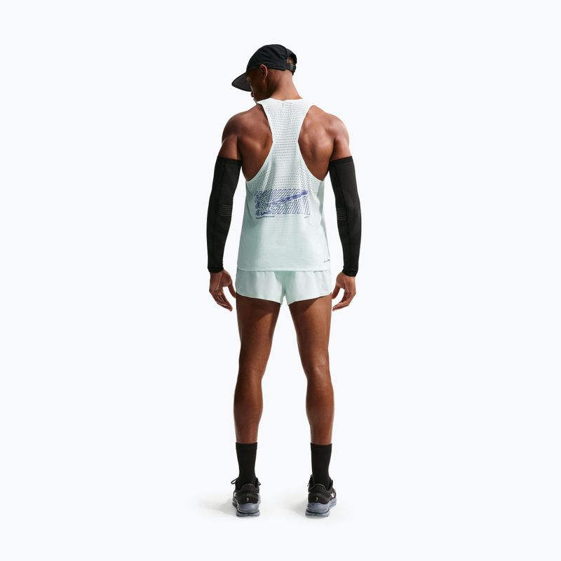 Pánské běžecké tričko Nike AeroSwift Dri-Fit ADV Running Singlet barely green/lapis 3