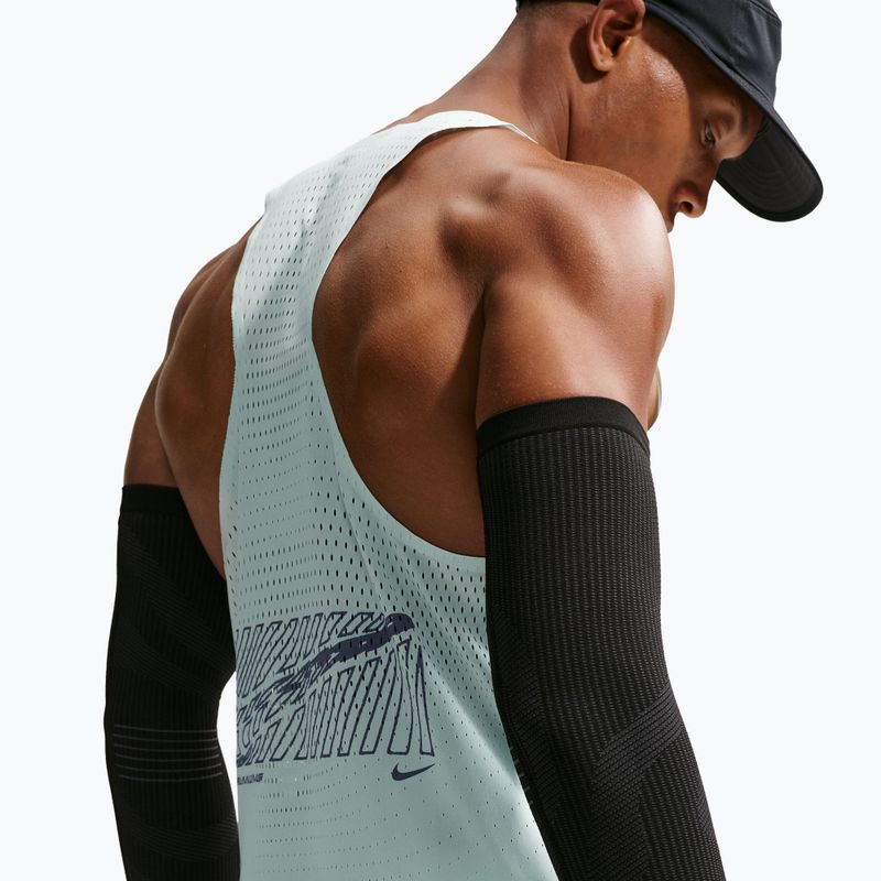 Pánské běžecké tričko Nike AeroSwift Dri-Fit ADV Running Singlet barely green/lapis 5