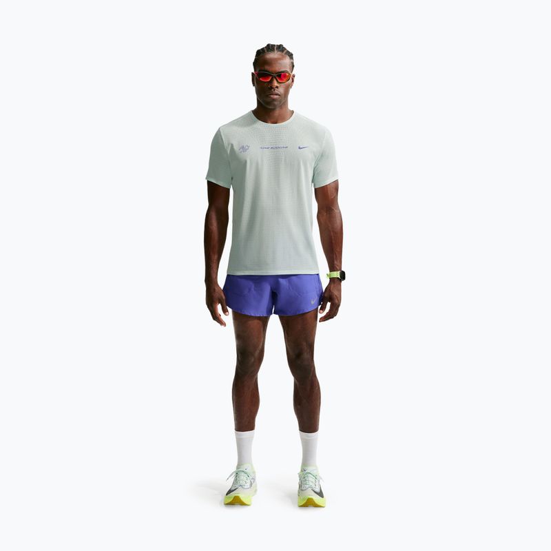 Pánské běžecké tričko Nike AeroSwift Dri-Fit ADV barely green/lapis 2