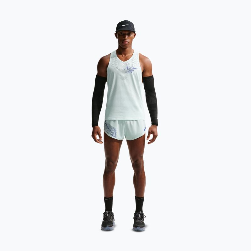 Pánské běžecké šortky Nike AeroSwift Dri-Fit ADV Brief-Lined 2" barely green/lapis 2