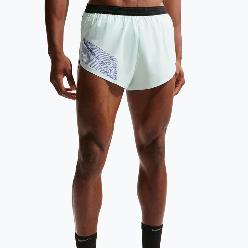 Pánské běžecké šortky Nike AeroSwift Dri-Fit ADV Brief-Lined 2" barely green/lapis 5