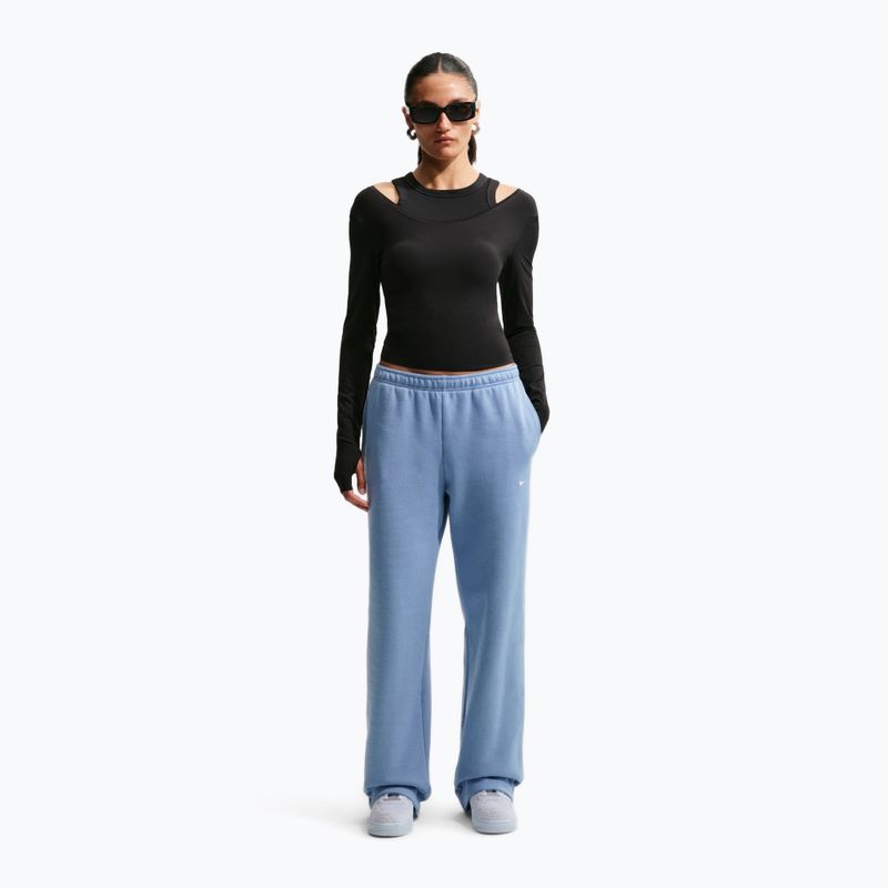 Dámské kalhoty Nike Studio Fleece work blue/sail 2