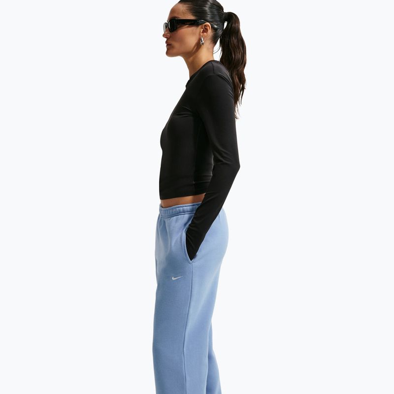 Dámské kalhoty Nike Studio Fleece work blue/sail 4