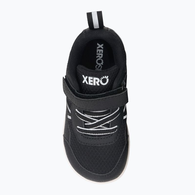 Dětské barefoot boty Xero Shoes Prio black/white 5
