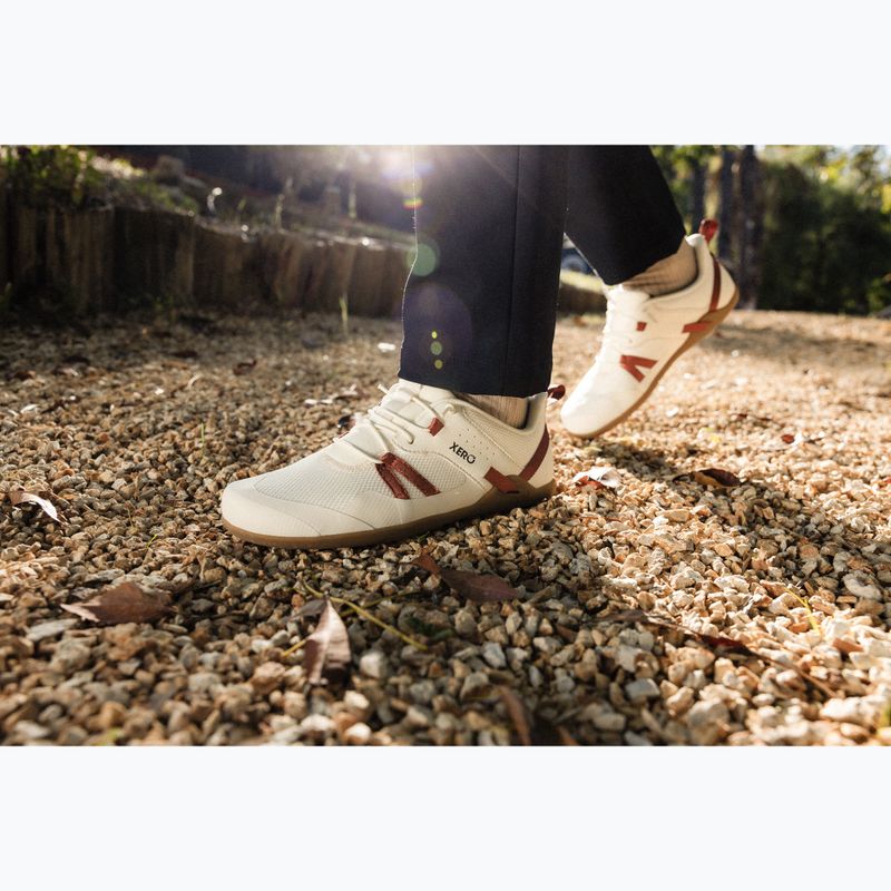 Dámské barefoot boty Xero Shoes Prio Easy On egret/burnt brick 10