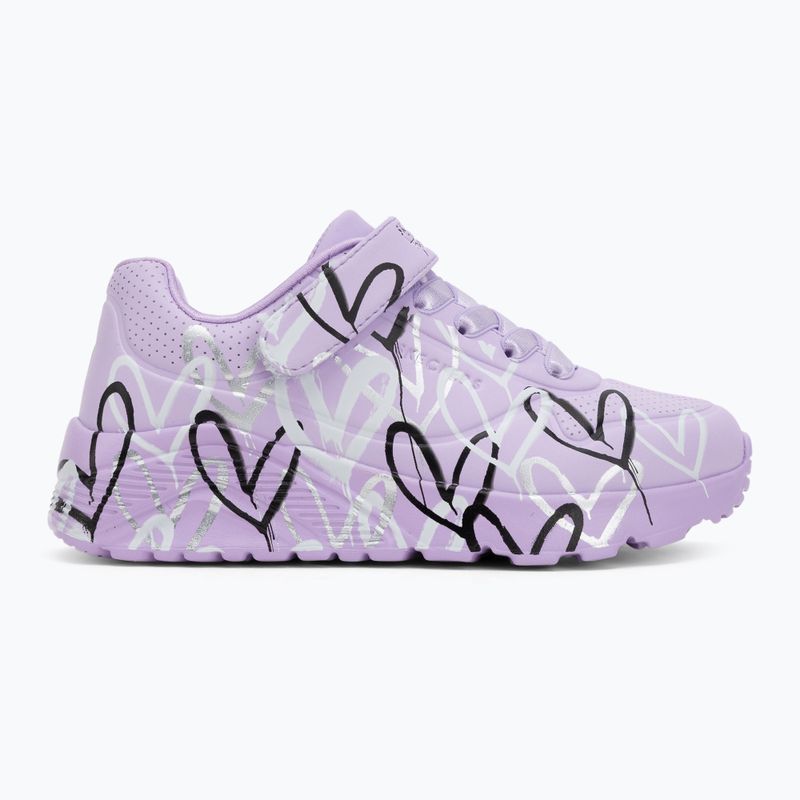 Dětské boty SKECHERS Uno Lite Love Levitate lavander/multi 2