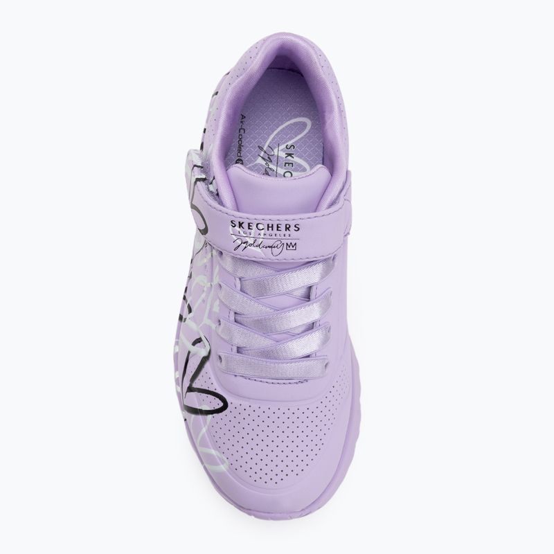 Dětské boty SKECHERS Uno Lite Love Levitate lavander/multi 5
