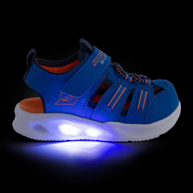 Dětské sandály SKECHERS S-Lights Sola Glow blue/lime 9