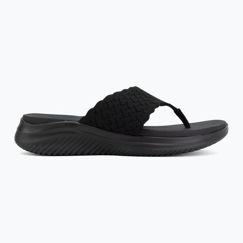 Dámské pantofle SKECHERS Ultra Flex 3.0 Rhythm Waves black 2