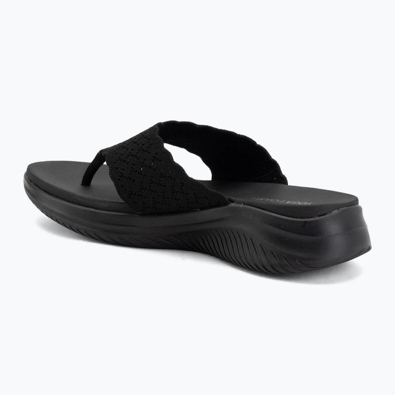 Dámské pantofle SKECHERS Ultra Flex 3.0 Rhythm Waves black 3