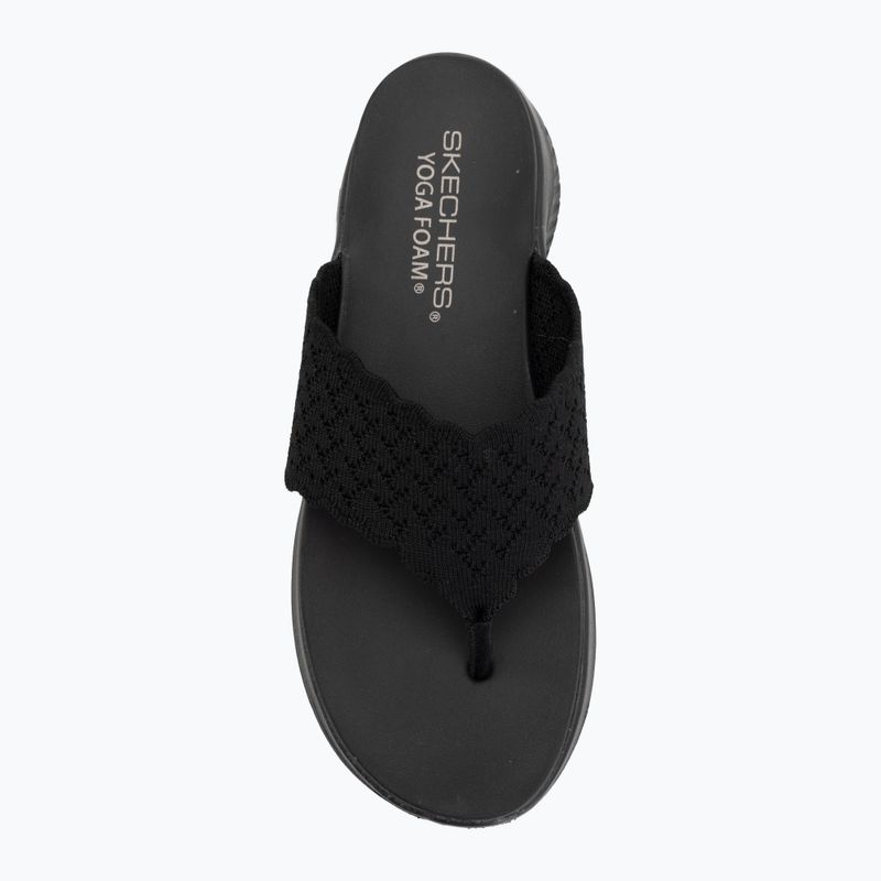 Dámské pantofle SKECHERS Ultra Flex 3.0 Rhythm Waves black 5