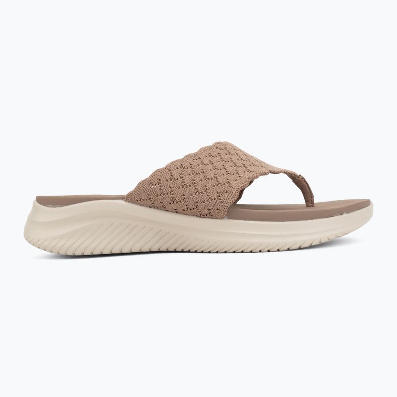 Dámské pantofle SKECHERS Ultra Flex 3.0 Rhythm Waves brown 2